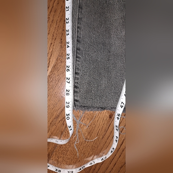 Madewell‎ The Perfect Vintage Jean Gray/Black Straight Leg Jeans 27T Inseam.29" - Picture 9 of 10